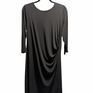Chico's Black 3/4 Sleeve Dress